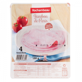 Cooked ham 4 slices