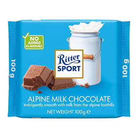 Ritter Sport lait des Alpes...