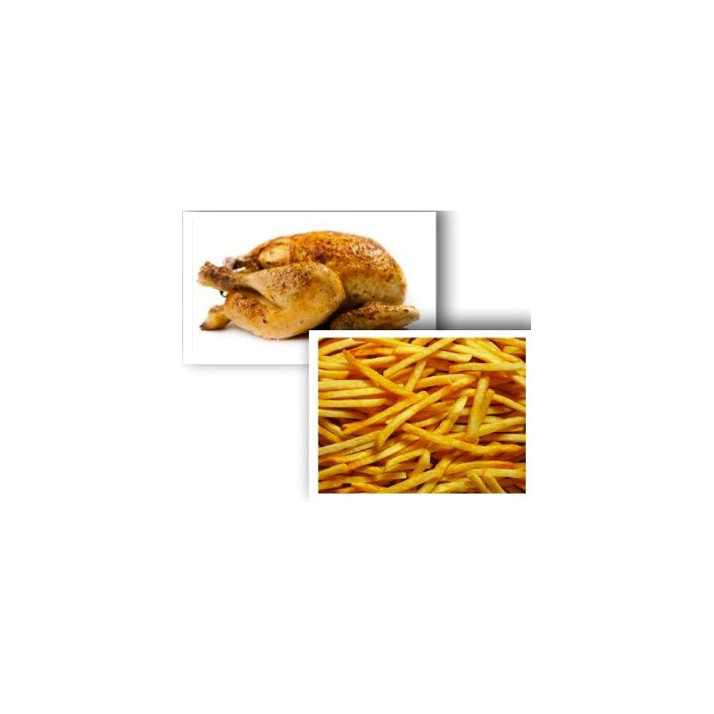 Demi poulet rôti + Frites