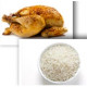 Demi poulet rôti + Riz blanc