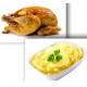 Demi poulet rôti + Purée de pomme de terre