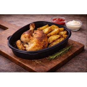 Demi poulet rôti + Potatoes