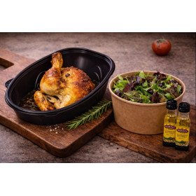 Demi poulet rôti + Salade...